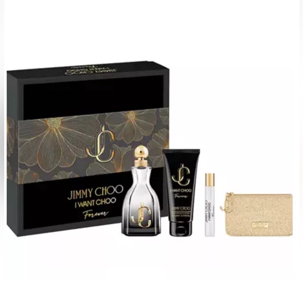 Jimmy Choo I Want Choo Forever EDP 4 PCS Gift Set For Women. NEW